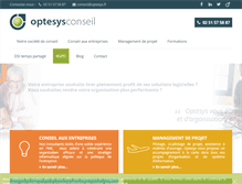 Tablet Screenshot of optesys.fr